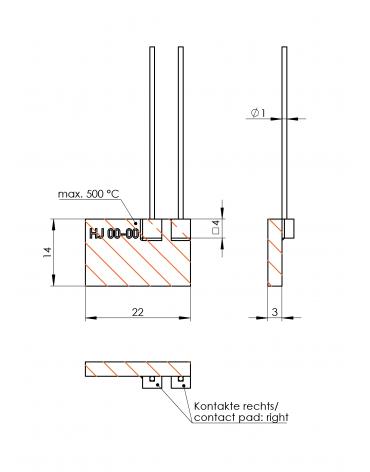 Flat heating elements